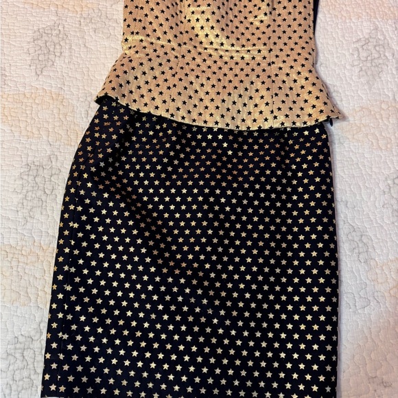 Escada Gold and Black Star Pattern Dress - Picture 11 of 17